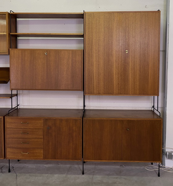 Image 1 of Omnia Shelf System In Teak By Ernst Dieter Hilker 1960S