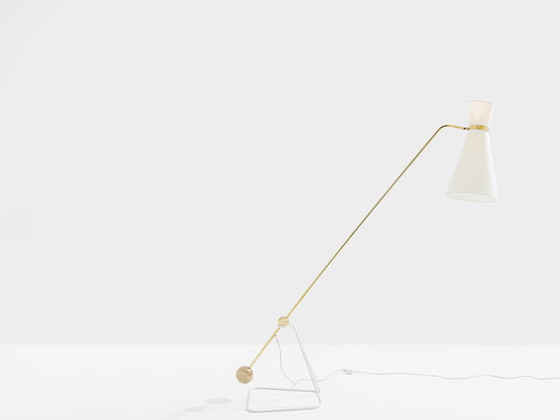 Image 1 of Pierre Guariche G2 balancier Messing Metall Stehlampe 1951
