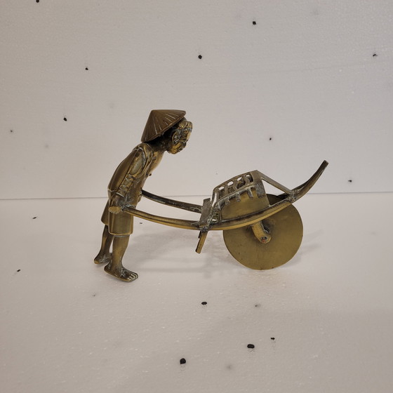 Image 1 of Sculpture en bronze « paysan », années 30 – Indochine