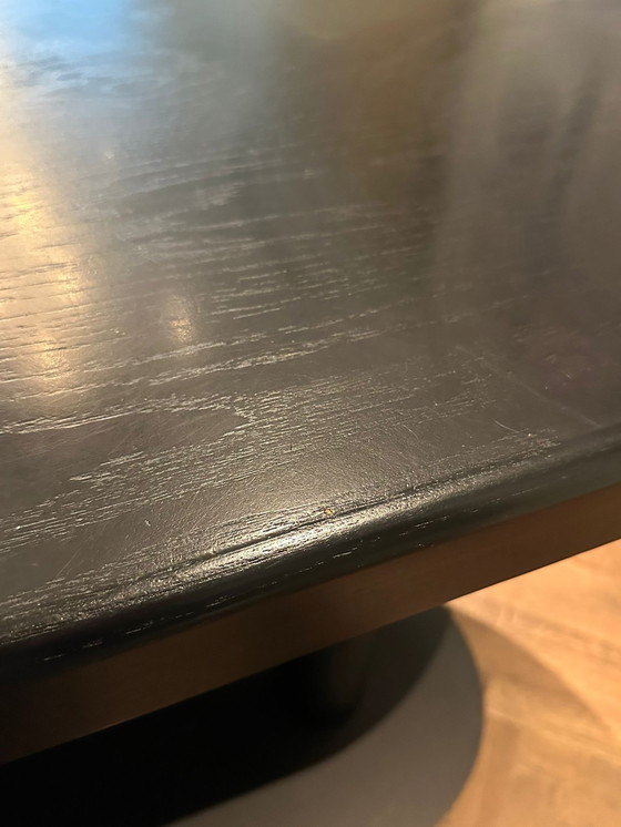 Image 1 of Design barmeubel massief eiken hout en staal 