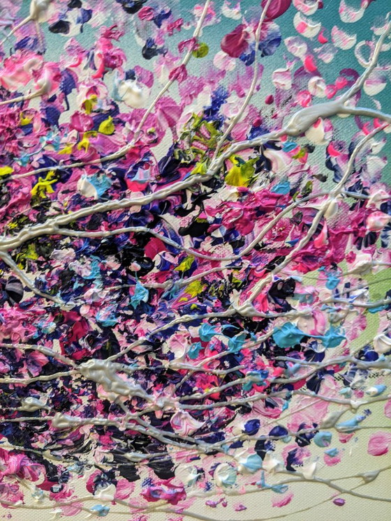 Evelina Vine - Wishes in Bloom - Artist's painting – Paintings & Drawings, Canvas (photo 4 of 8)