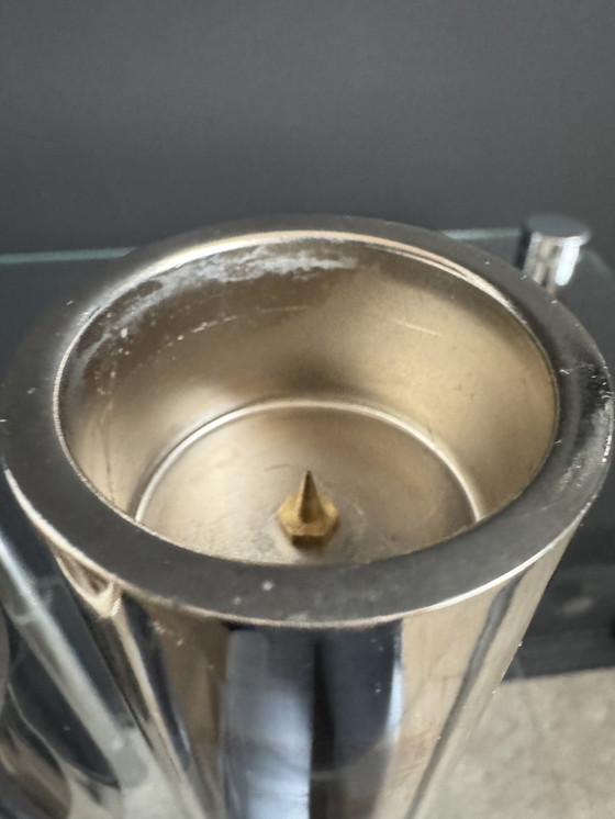 Image 1 of Bougeoirs cylindres chromés années 80