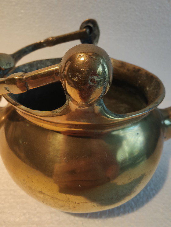 Image 1 of Bronze medieval washbasin, 15th/16th century museum piece