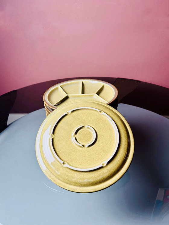 Image 1 of 💚SET VAN 6 OLIJFGROENE GOURMET/TAPASBORDEN💚