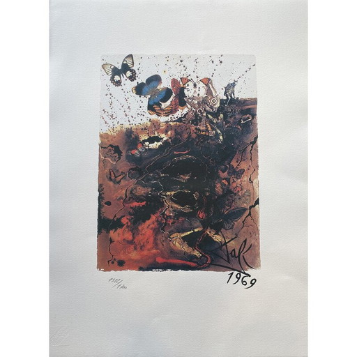 Klassische Lithografie von Salvador Dali, Frankreich 1969er Jahre