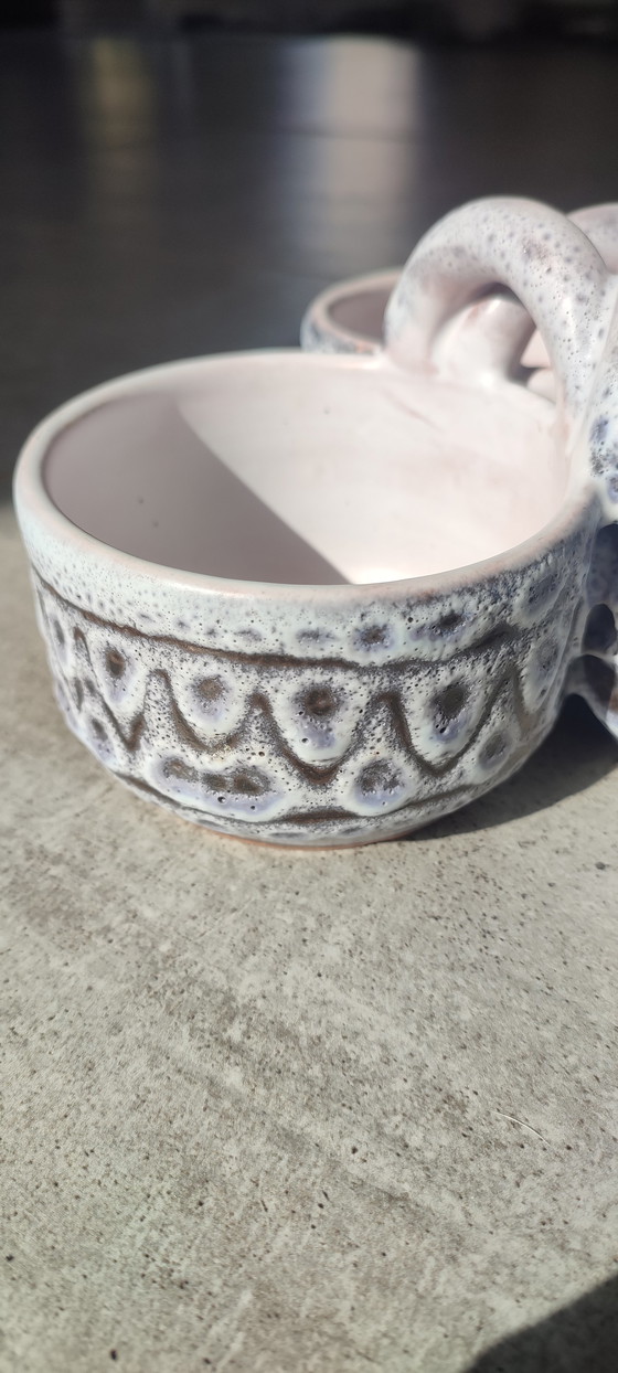 Image 1 of Soporte para servir trípode de cerámica Jean Austruy, años 50/60