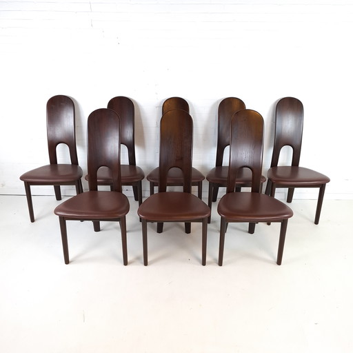 8X Vintage Chair Danish Design