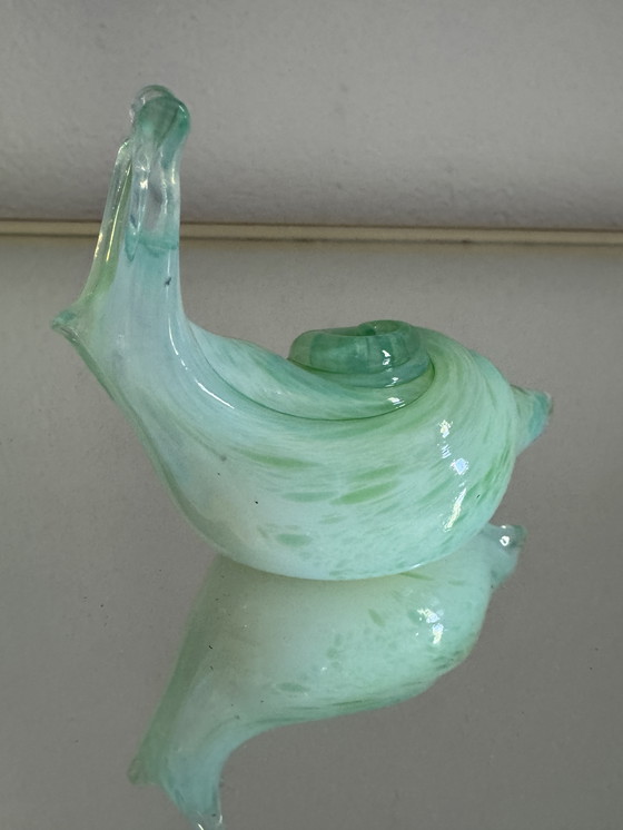 Image 1 of Lumaca in vetro di Murano opalescente antico