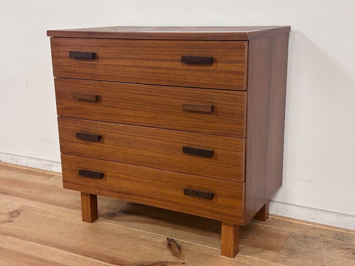 Vintage mid-century ladenkastje teakhout