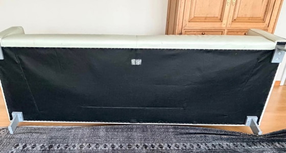 Image 1 of Divano di design Leolux in pelle color crema, da 2 a 3 posti.