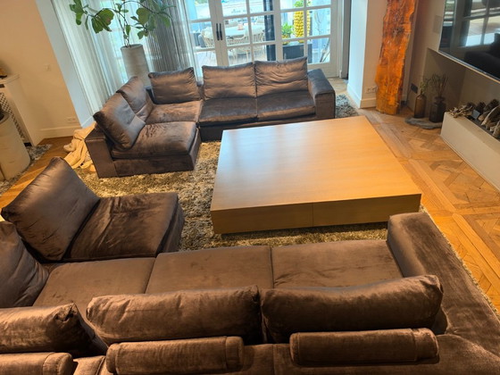 Tavolino da caffè quadrato con cassetto, legno beige, Eric Kuster, Tavolini da caffè, Modern (foto 5 di 5)