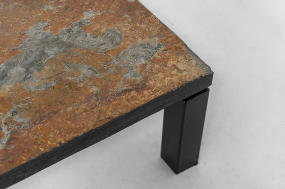 Image 1 of Brutalistischer Couchtisch aus norwegischem Schiefer, 1970er Jahre