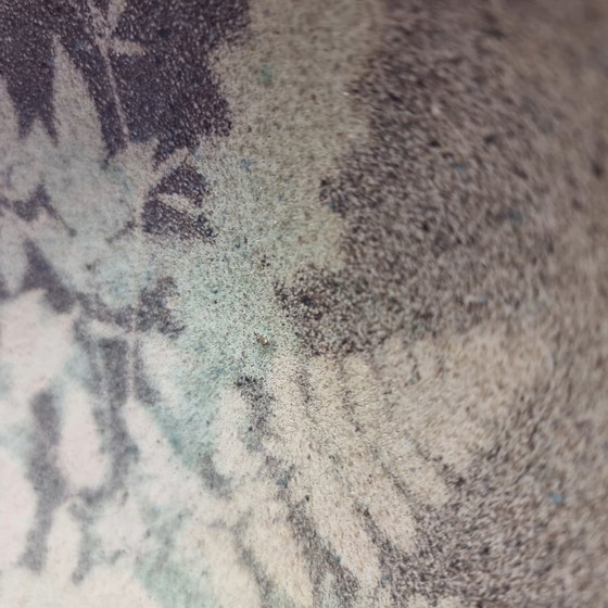 Image 1 of Piatto da parete in ceramica vintage con decorazione floreale, anni '70