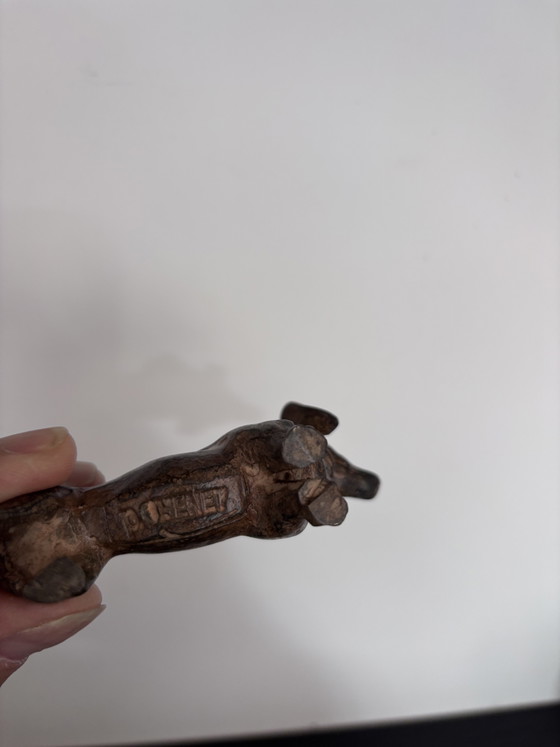 Figura original de bronce de un perro salchicha – Pierre Chenet – Objetos decorativos, Bronze (photo 8 of 9)