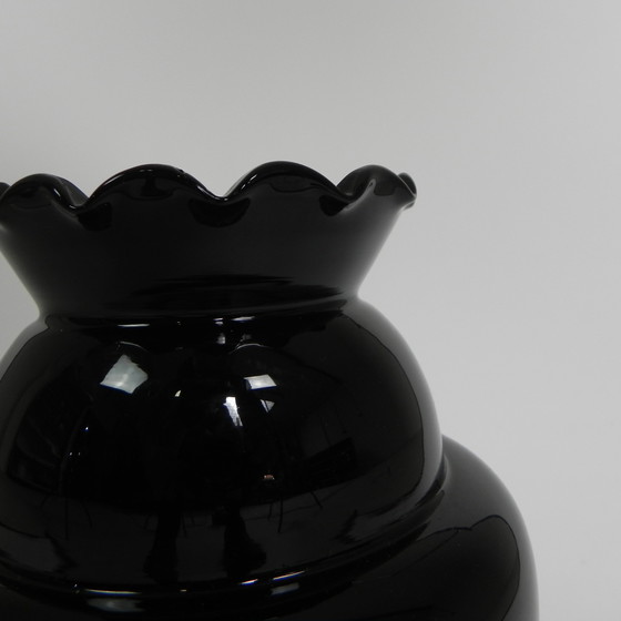 Image 1 of Art-Déco-Vase mit geripptem Rand, Doyen, Boom, 1930er Jahre