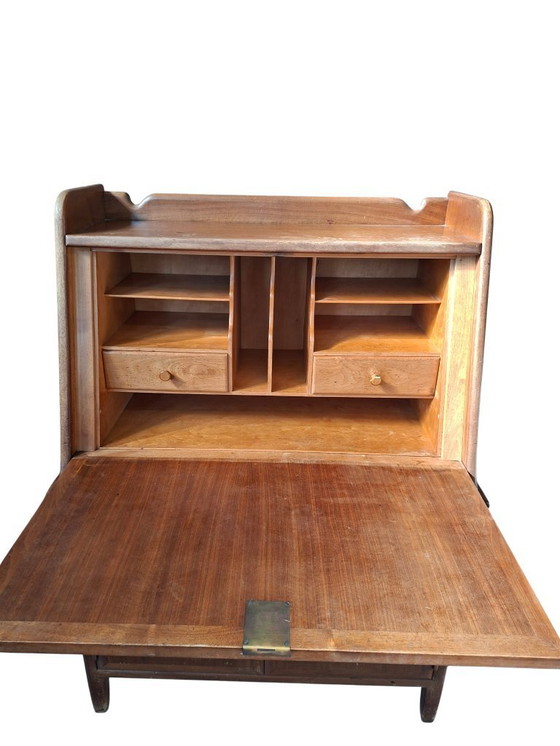 Image 1 of Original Vintage 1960s Mid-Century Modern Folding Desk Secretaire