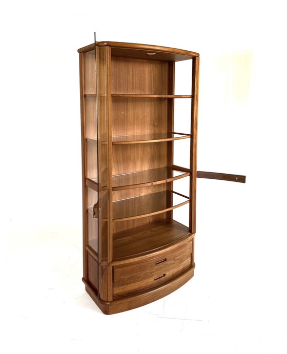 Image 1 of Vetrina danese vintage in teak e vetro anni '80