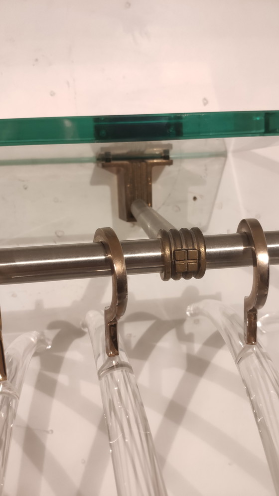 Image 1 of Garderobe R14 von Peter Ghyczy mit 9 Kleiderbügeln