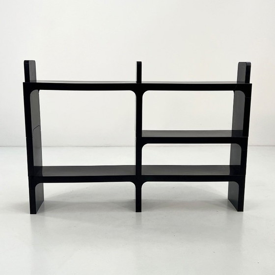 Image 1 of Zwarte modulaire plank van Olaf Von Bohr voor Kartell, jaren 70