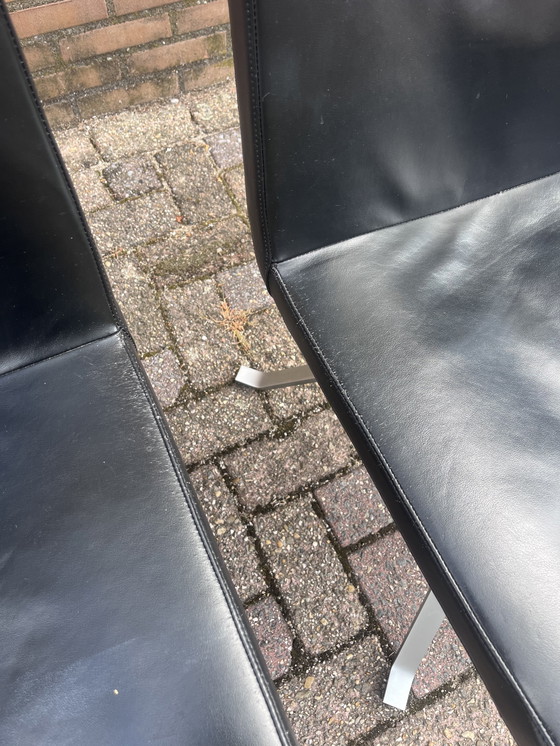 Image 1 of 4x tonon eetkamer stoel leer