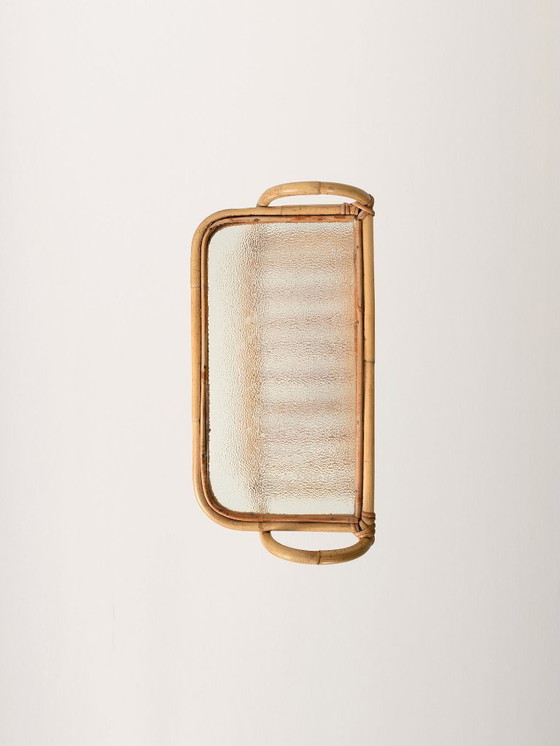 Image 1 of Skandinavischer Zeitschriftenständer aus Bambus, 1960er Jahre