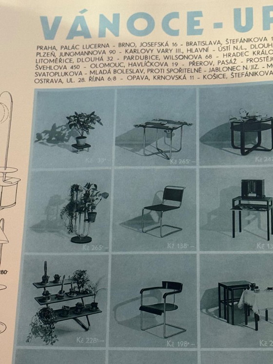 Image 1 of Portafiori a tre livelli, Jindřich Halabala, anni '30, Cecoslovacchia