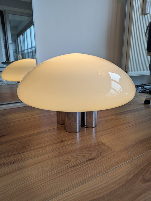 Sergio Mazza & Giuliana Gramigna “Magnolia” XL Table Lamp – Quattrifolio (1973)