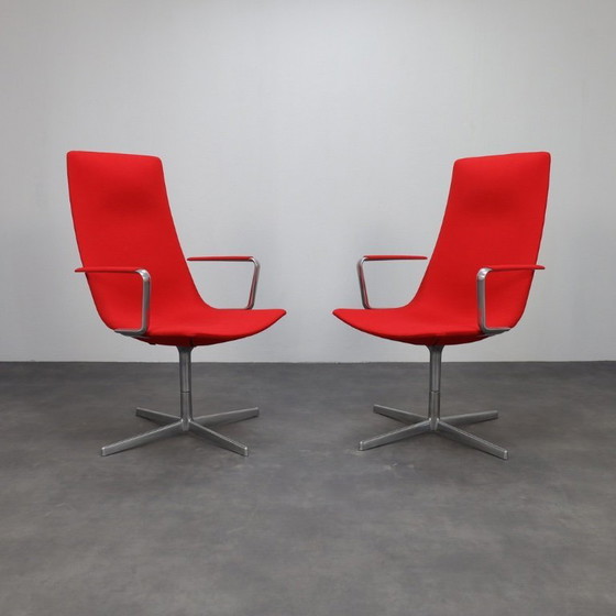 Image 1 of Set of 2 “Catifa 70” Swivel Lounge Chairs by Arper, Italy