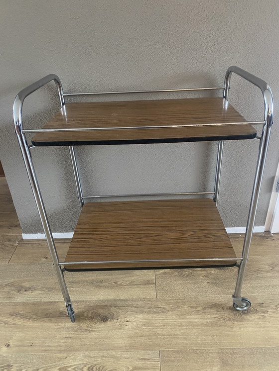 Image 1 of Vintage serving trolley, trolley, drinks trolley, sixties plant table