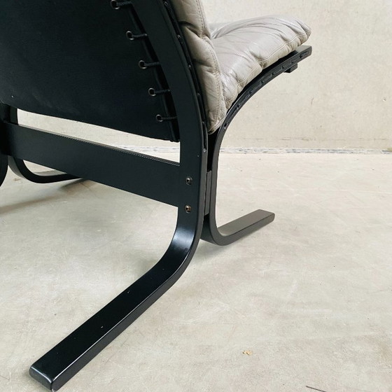Grijze Leren Siesta Lounge Chair van Ingmar Relling voor Westnofa, Noorwegen, 1960 – Fauteuils, Leather, Wood (photo 7 of 8)