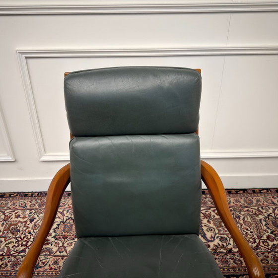 Chaise de bureau classique anglaise Heldense Exclusive – Chaises de bureau, Leather, Wood (photo 5 of 8)