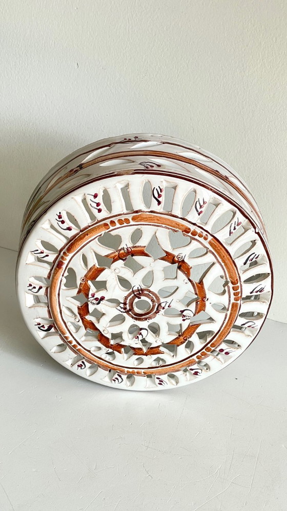 Ambachtelijke Geëmailleerde Terracotta Wandlamp – Wandlampen, Keramiek (photo 4 of 27)