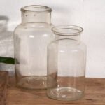 Small antique jars (c.1920). Set of 2 pieces #56 – Decorative Objects, Glass (photo 6 of 10)
