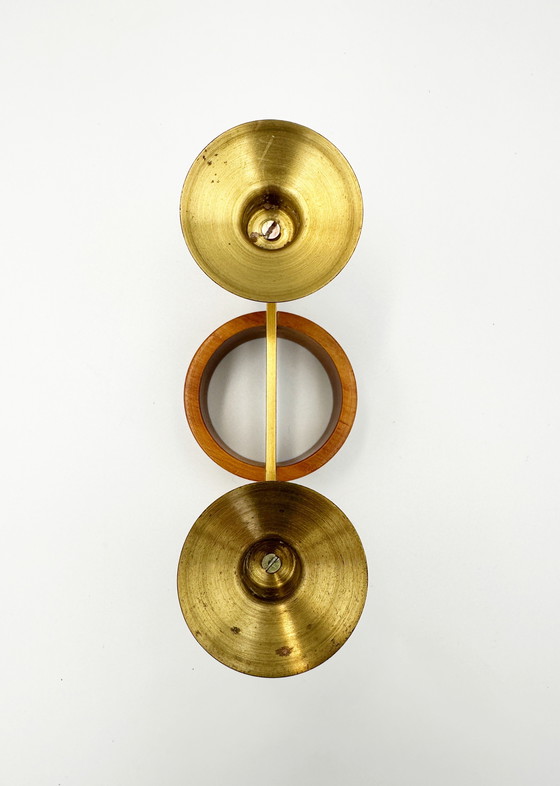 Image 1 of Danish Design Candlestick Teak and Brass