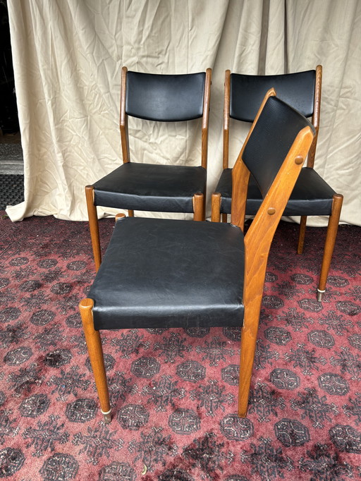 Vintage Danish design 1960s dining chairs