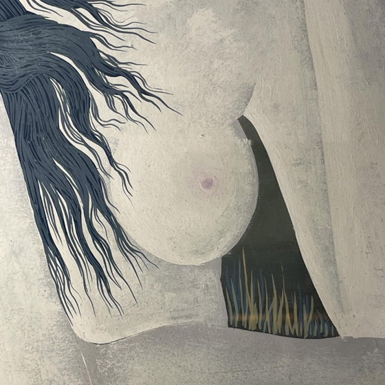 Denyse Willem, El Secreto 3 Mujeres Desnudas / Ninfas, años 70, Acuarela – Pinturas y dibujos, Paper (photo 7 of 16)