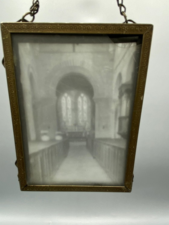 Paire de photographies ambrotypes sur verre dans leurs cadres en laiton – fin XIXe siècle (photo 4 of 10)