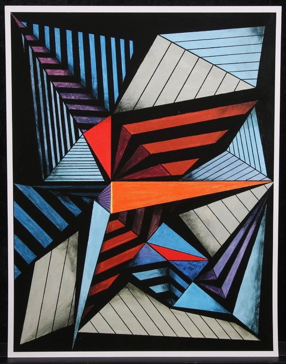 Image 1 of Eduard Diem: "Komposition (2), 2020". Giclée, On Hahnemühle Velvet. Hand-signed and Engraved. Special