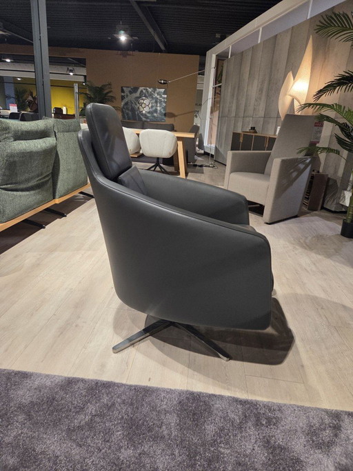 IP Design Relaxfauteuil Boss Grijs – verstelbare relaxstoel, Leather (photo 2 of 4)