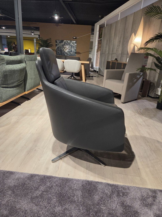 IP Design Relaxfauteuil Boss Grijs – Verstelbare relaxstoel, Leather (photo 2 of 4)