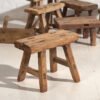 Antique Small Stool in Natural Wood Colour (c.1900) – Rustic (photo 8 of 9)