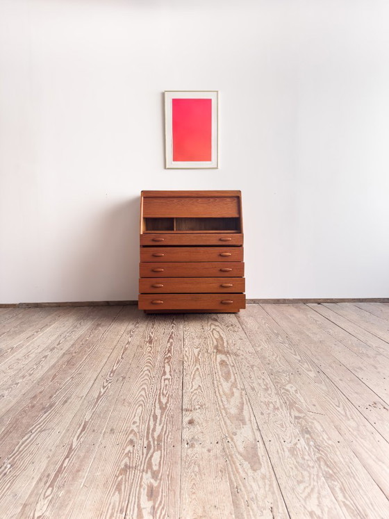 Image 1 of Mid Century Teak Secretary desk 1960s by Dyrlund