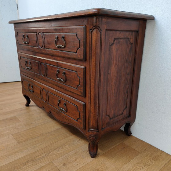 Image 1 of Vintage rustic wooden chest of drawers
