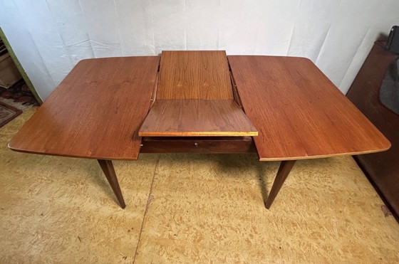 Image 1 of Mid-Century Retro Vintage Teak Extending Dining Table by Elliots of Newbury,1960  Danishlegant dining table by Elliots of Newbu