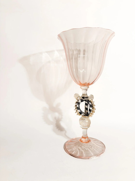 1970s La Murrina Pink and Gold Murano Glass – Decorative Objects (photo 2 of 12)