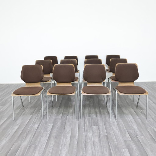 Carlo Ratti Office Set 12 Chairs Design Modernism 1970s