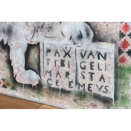 Image 1 of Pair of vintage paintings "lions of Venice" by Gio Magri, Italy 1970