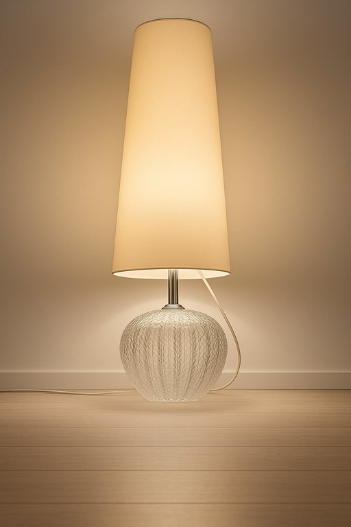 Vloerlamp van bubbelglas van Hustadt, Duitsland, jaren 1960