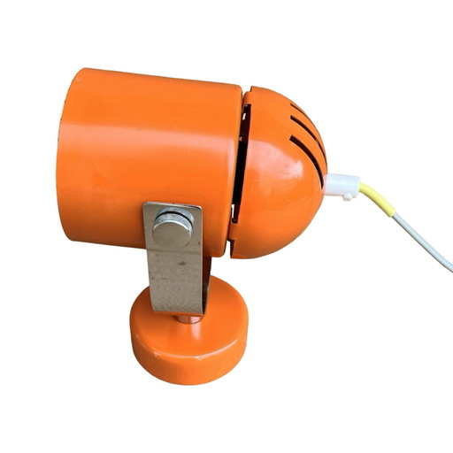 Lampe murale orange de l'ère spatiale, conçue par S. Indra, Tchécoslovaquie, années 1970.