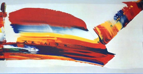 Image 1 of Paul Jenkins, Metamorfose - 1979 Tentoonstellingsaffiche, 39 X 76 cm